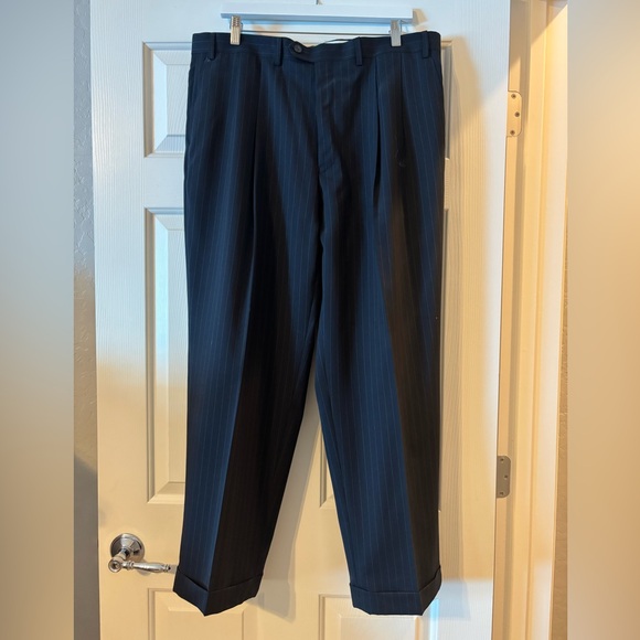Chaps Other - Chaps Black Pinstripe Dress Pants